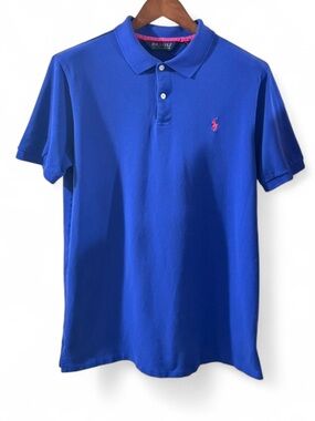 Men’s Polo Ralph Lauren Blue Golf Polo Shirt Size Large